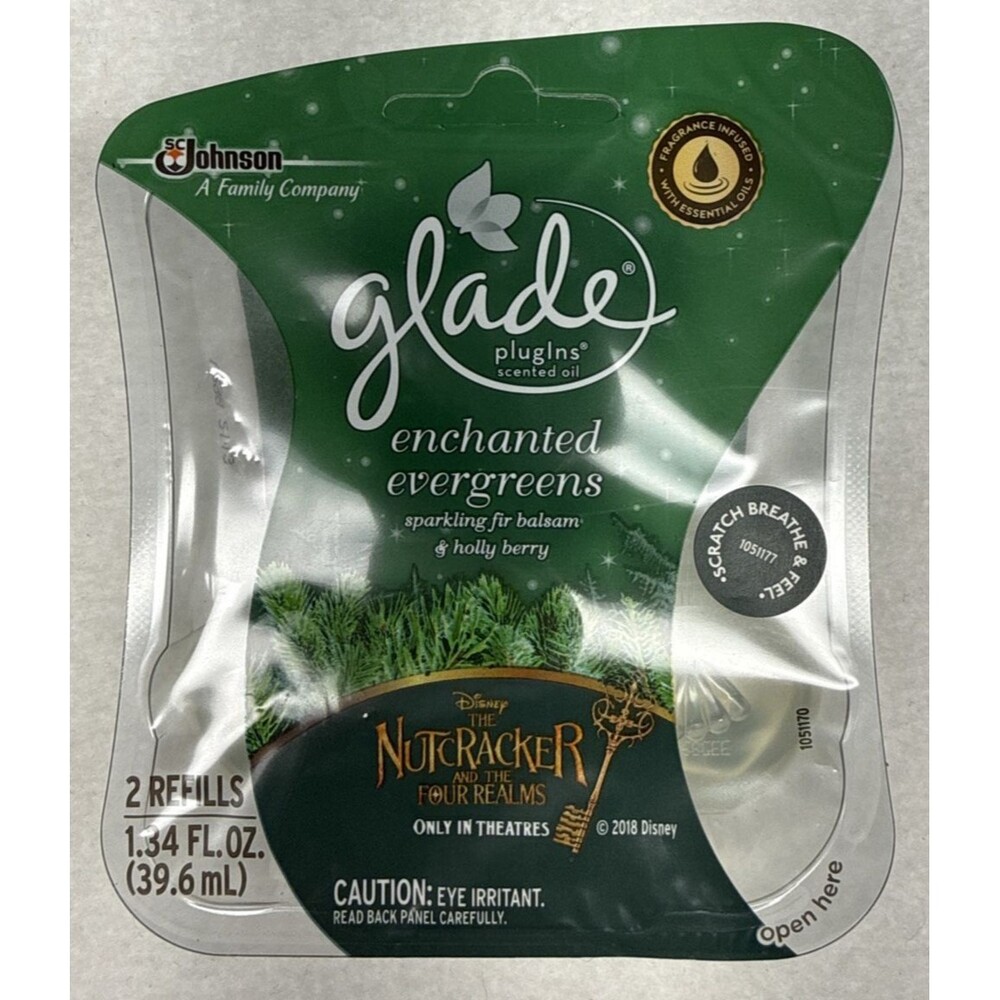 Glade PlugIns Enchanted Evergreens Disney Nutcracker 2 Refills Limited Edition